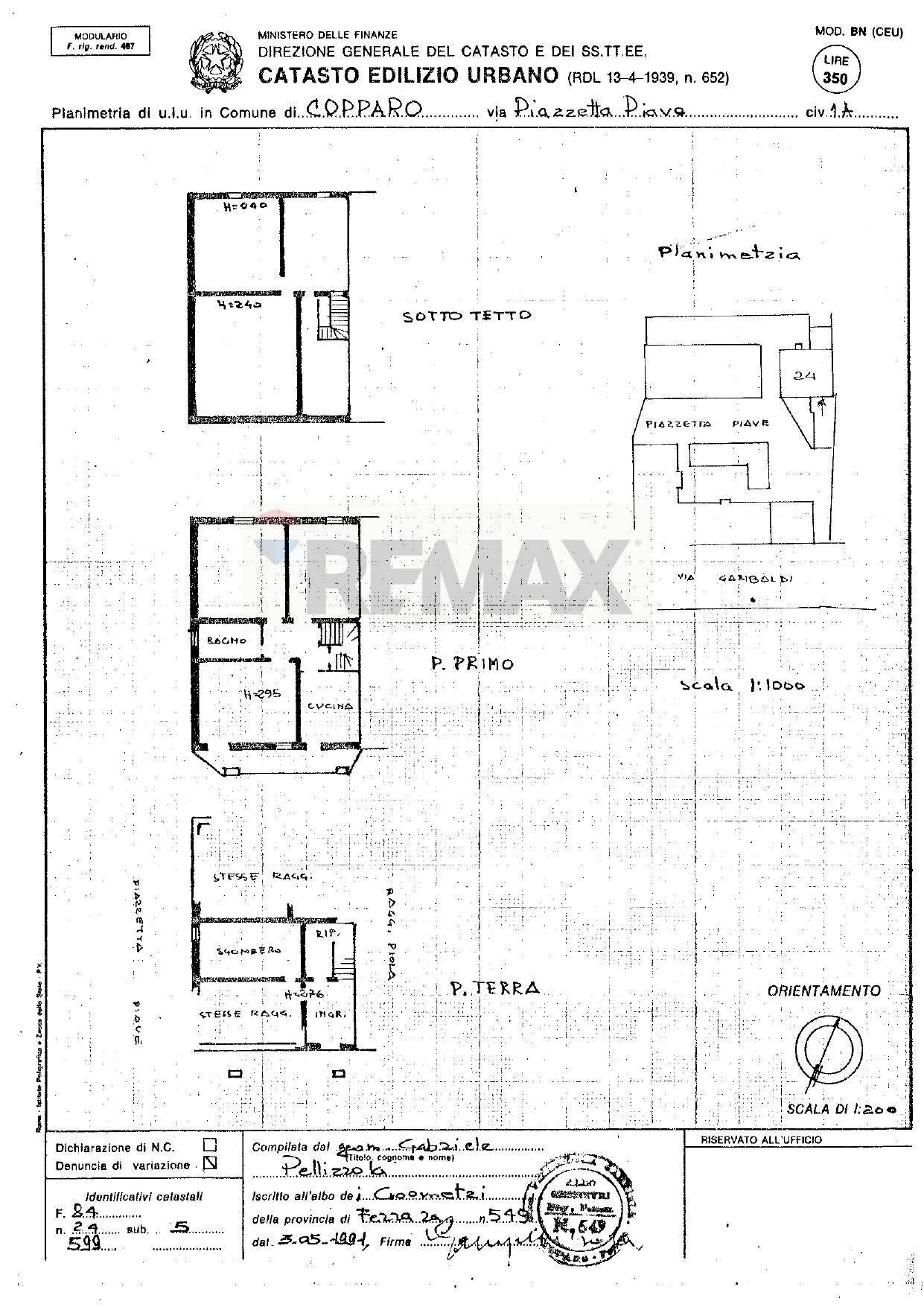 Pianta 2D - Casa semi indipendente piazzetta piave
 
1, Copparo - planimetria 1