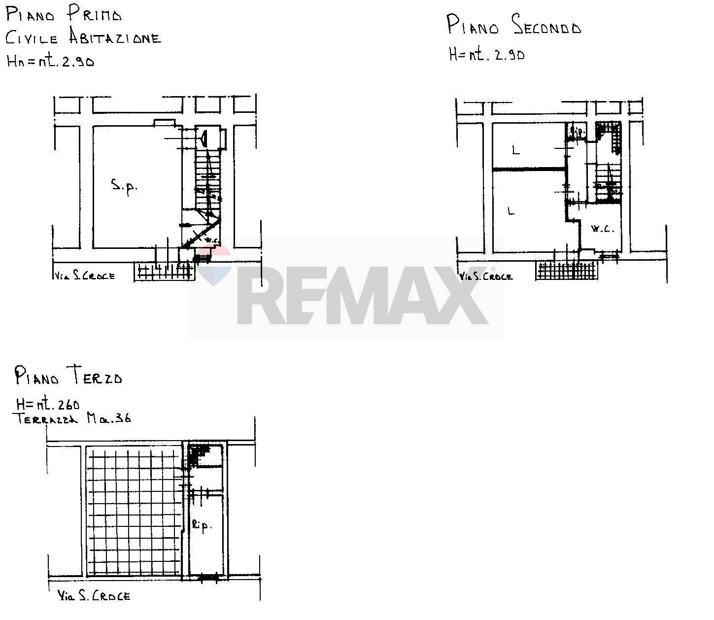 Pianta 2D - Quadrilocale Via Santa Croce
 
7, Vieste - planimetria 1
