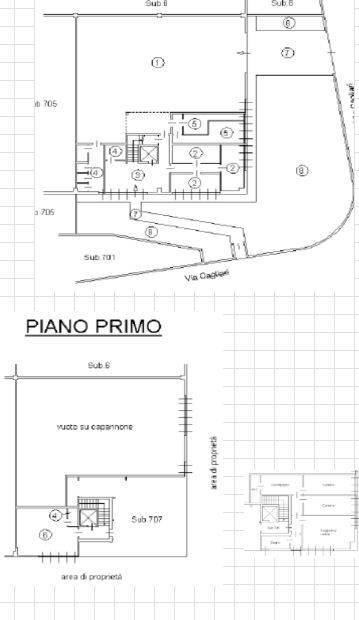 Foto 11 - Capannone Via CAGLIARI, Trezzano Rosa - planimetria 1