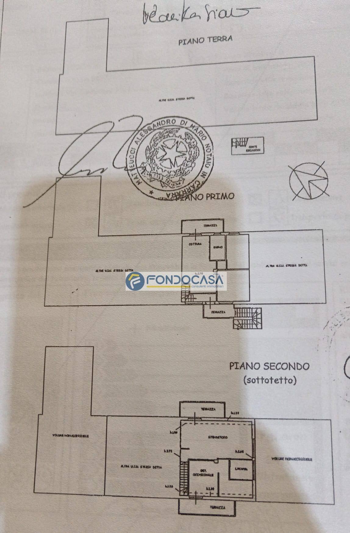 scheda catastale - Appartamento via martin ferraro, Massa - planimetria 1