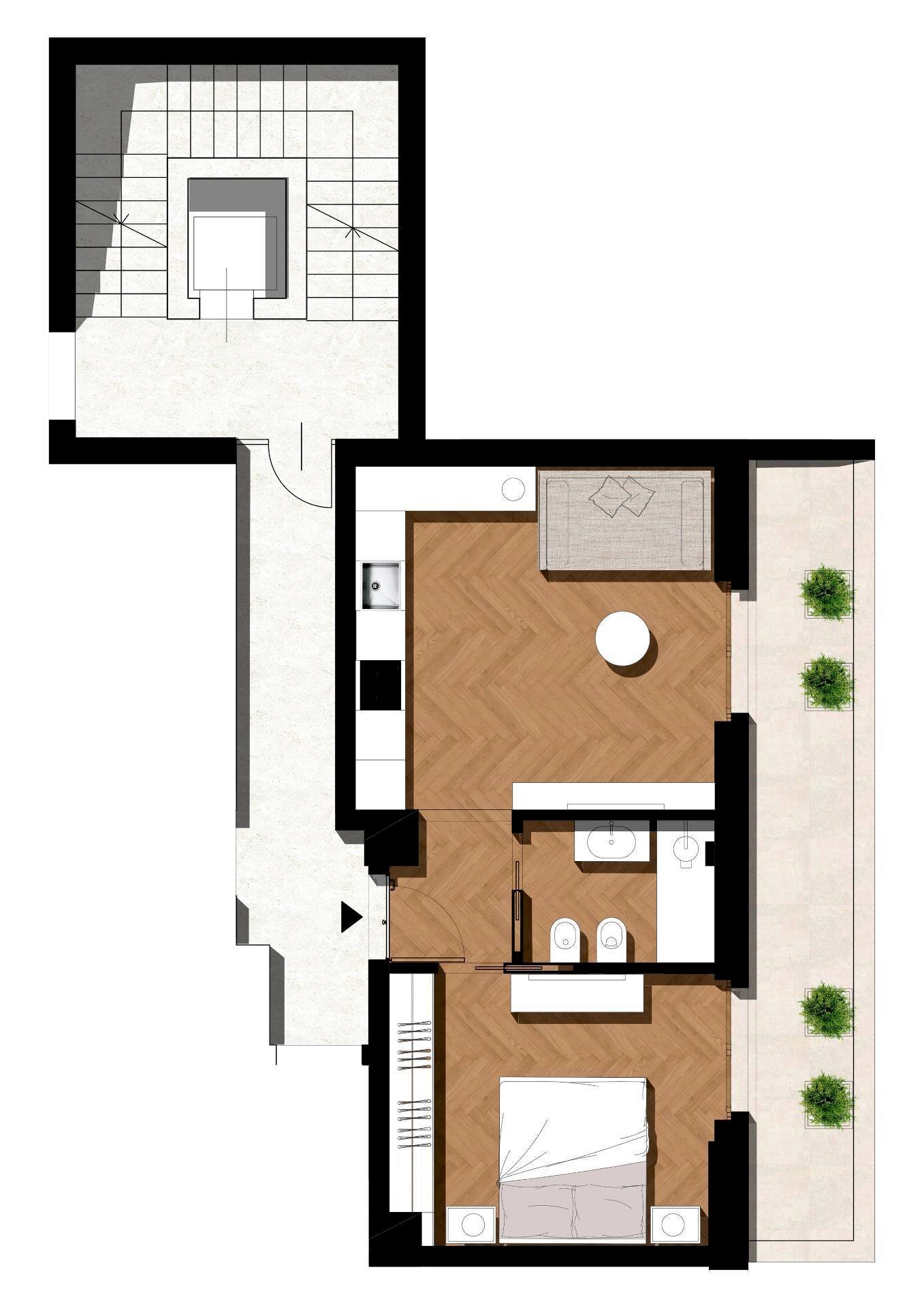 Foto 17 - Bilocale Corso Alcide De Gasperi
 
268 B, Bari - planimetria 1