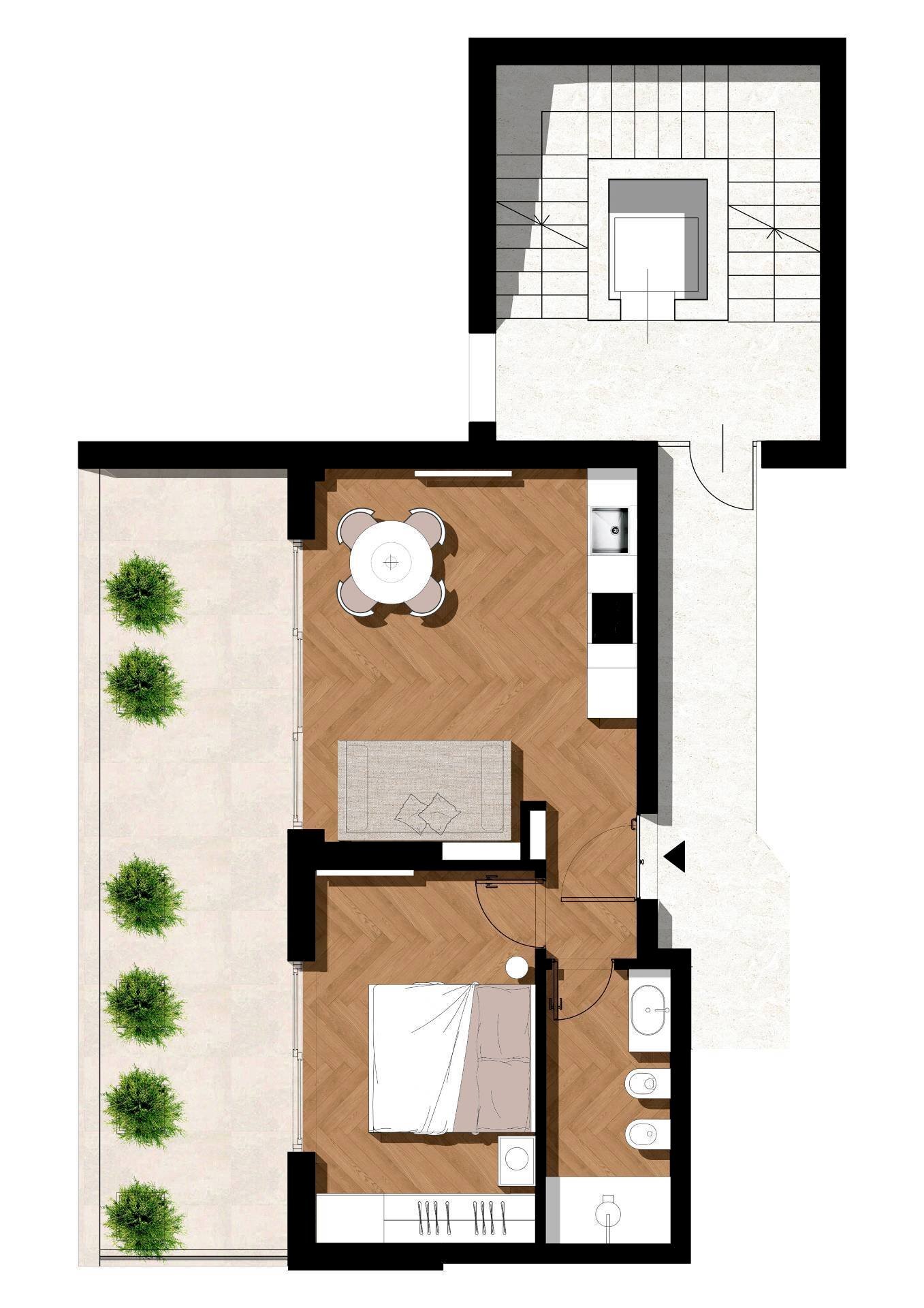 Foto 17 - Bilocale Corso Alcide De Gasperi
 
268 B, Bari - planimetria 1