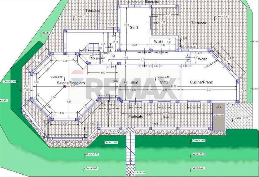 Pianta 2D - Casa semi indipendente Via Aiace
 
17, Palermo - planimetria 1