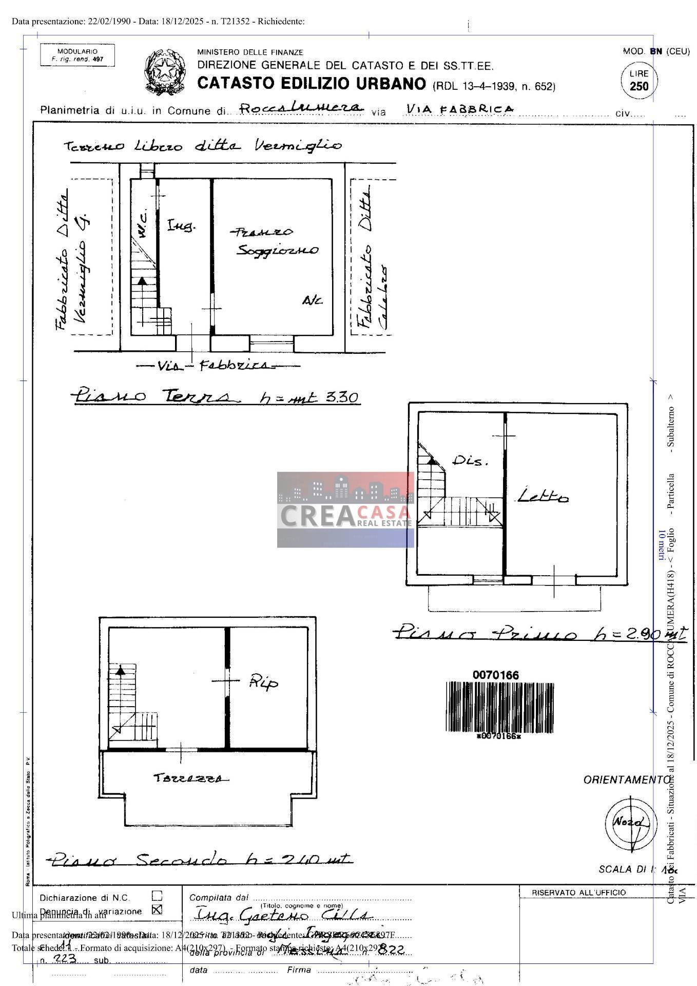 Foto 45 - Casa indipendente Via Fabbrica, Roccalumera - planimetria 1