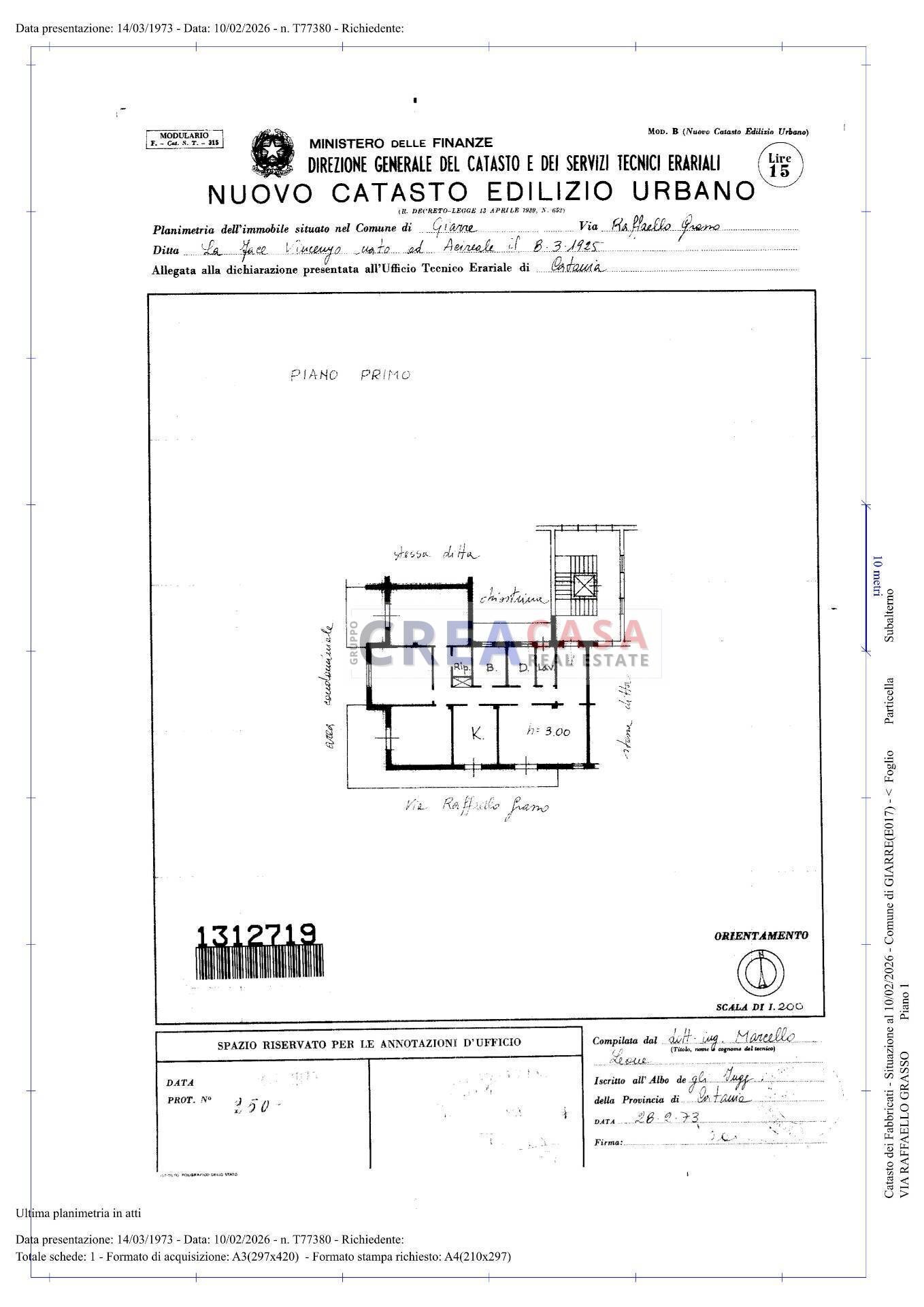 Foto 58 - Appartamento Via Raffaello Grasso, Giarre - planimetria 1