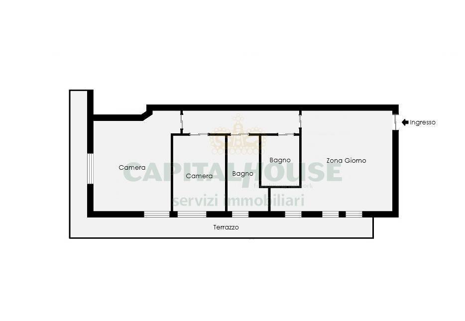 Foto 23 - Three-room apartment Via Porto Corsini, Milano - floor plans 1