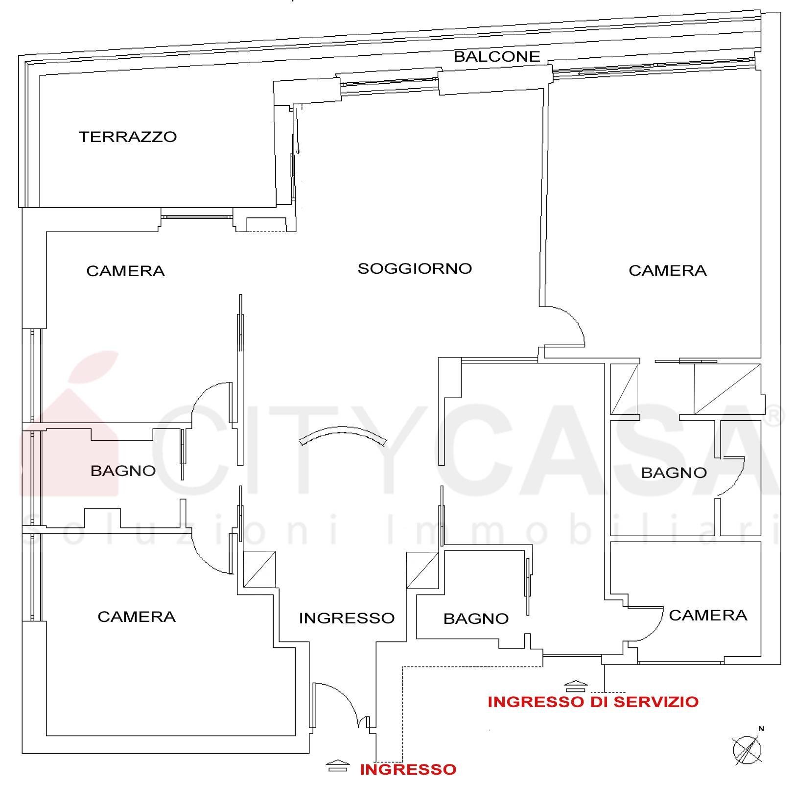 Foto 41 - Appartamento Roma - planimetria 1