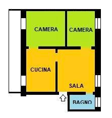 Foto 21 - Trilocale Via Melchiorre Gioia, Piacenza - planimetria 1