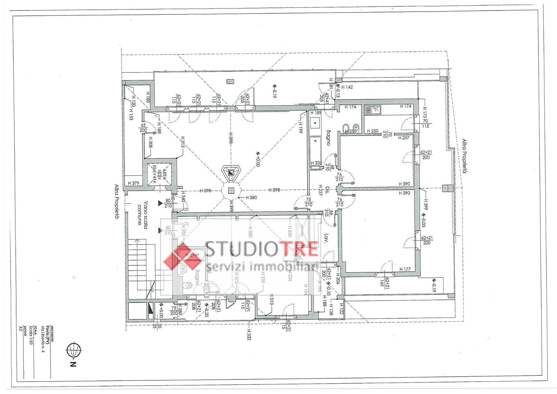 Foto 39 - Appartamento Viale Libertà
 
4, Pavia - planimetria 1