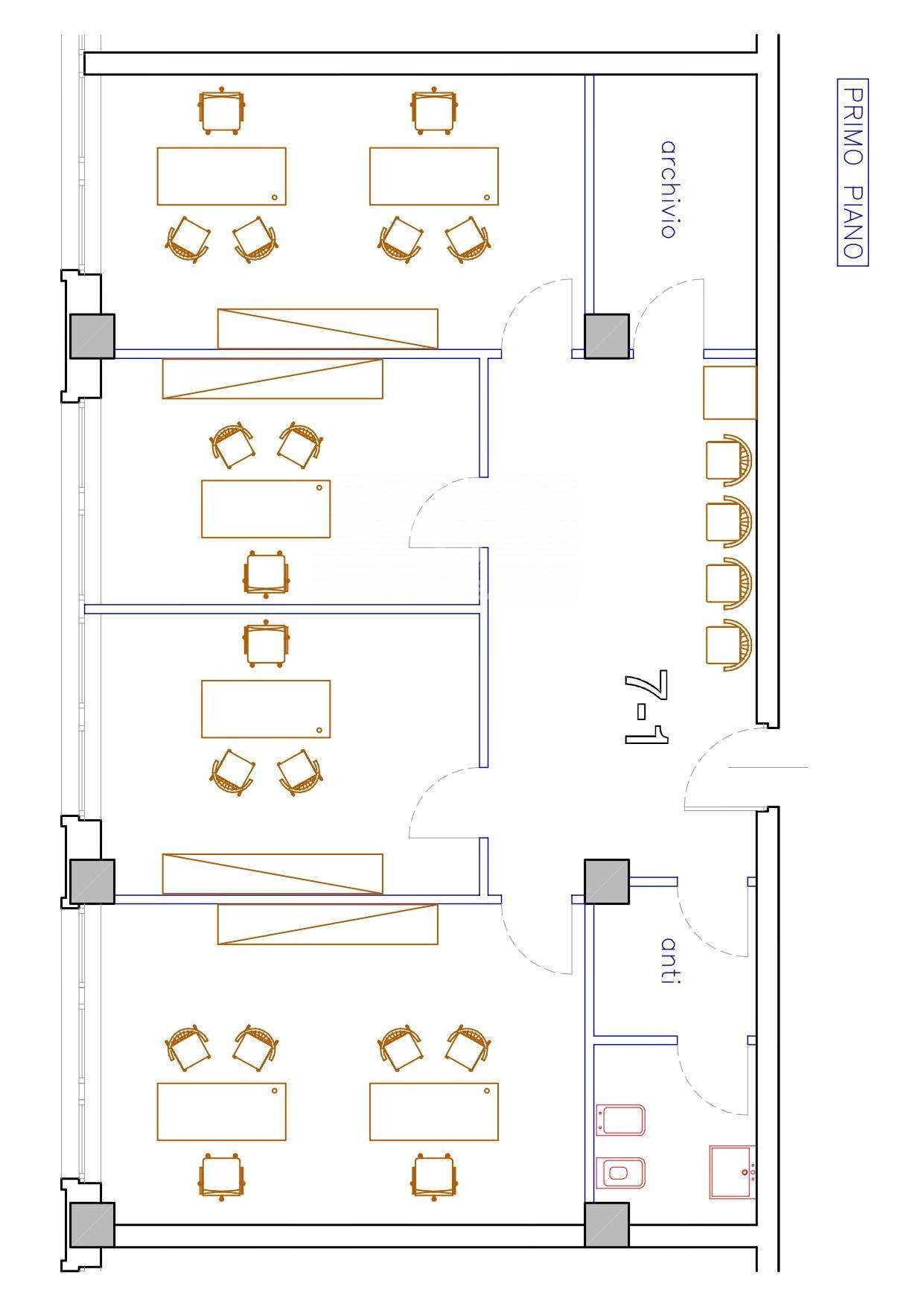 Foto 9 - Office Via La Louvriere
 
1A, Foligno - floor plans 1