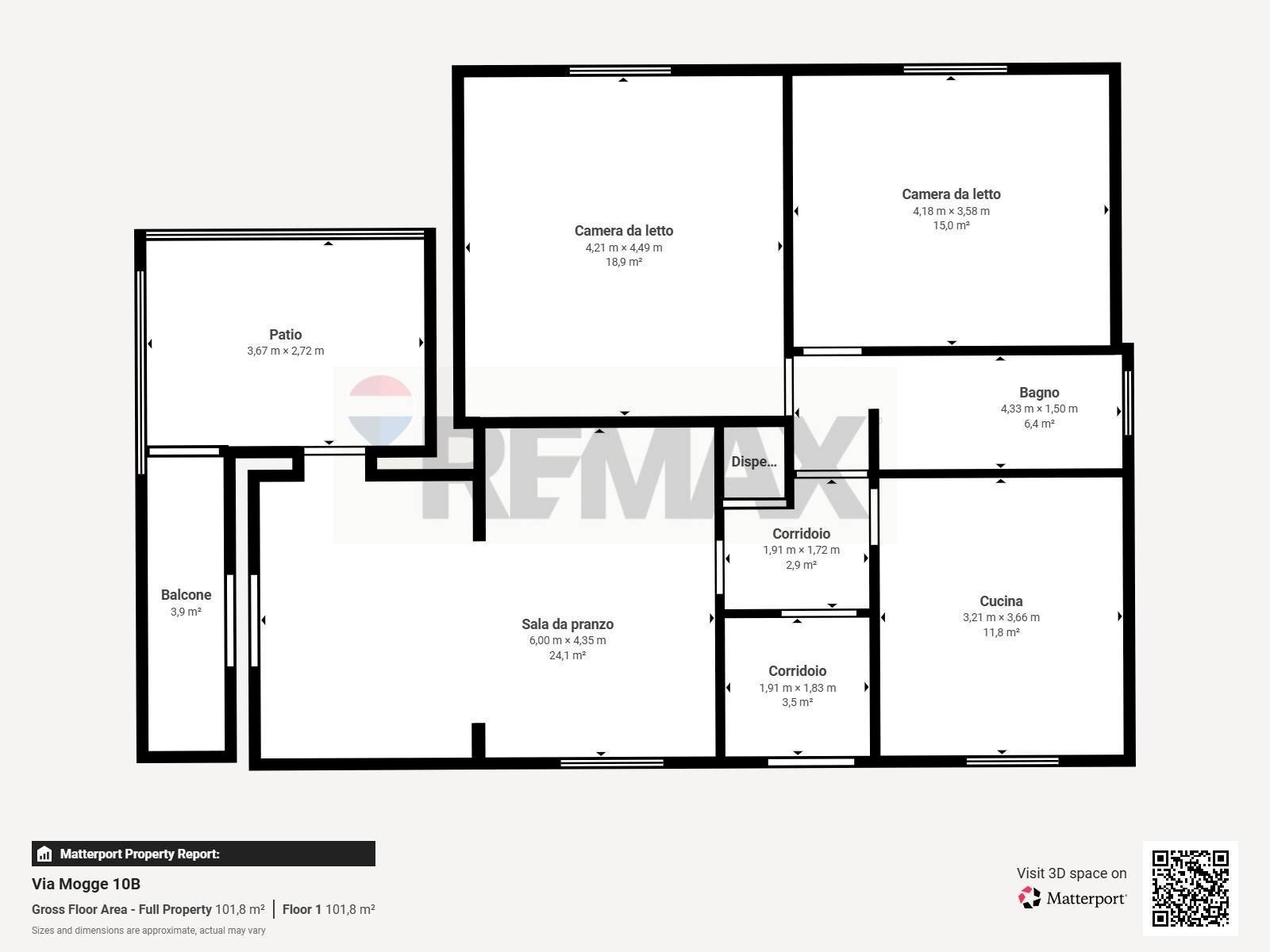 Pianta 2D - Quadrilocale Via Mogge
 
10B, Genova - planimetria 1