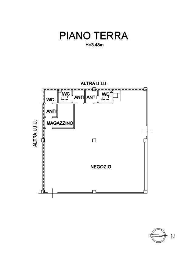 Negozio via della Resistenza, Casalecchio di Reno - planimetria 1