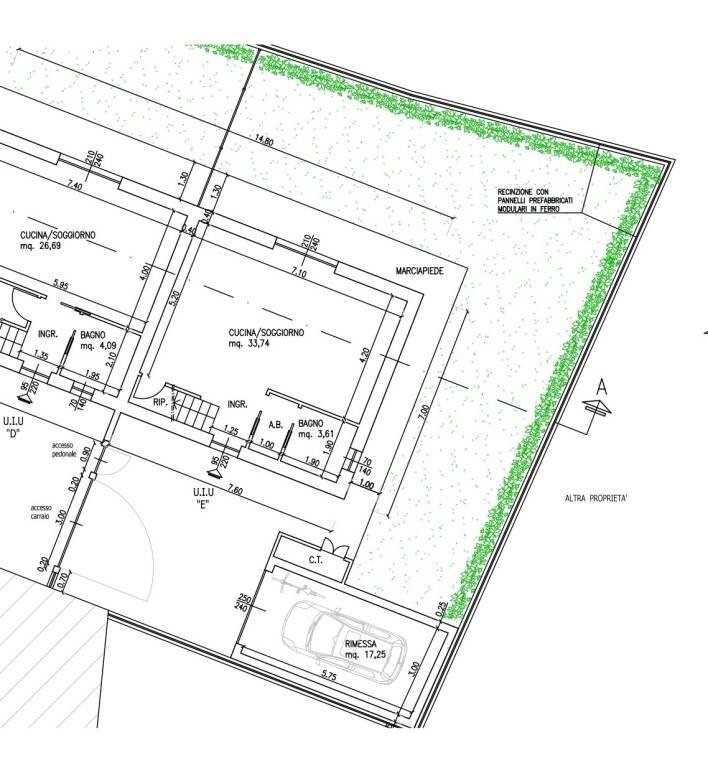 Planimetria - Terraced Villa strada Loreto, 18, Moncalieri - photo 3
