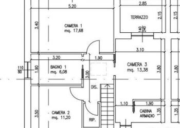 Planimetria - Villa a Schiera strada Loreto, 18, Moncalieri - foto 4