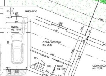 Planimetria - Villa a Schiera strada Loreto, 18, Moncalieri - foto 3