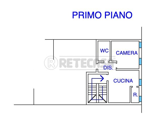 PLANIMETRIA - Trilocale BORGO AQUILEIA 5, Palmanova - planimetria 1