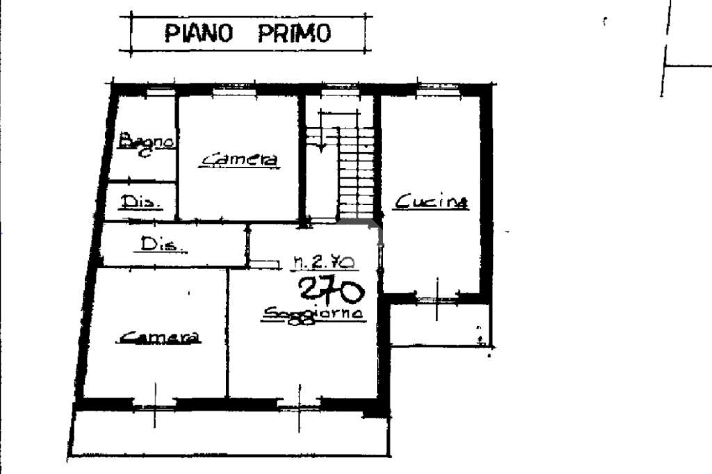 Quadrilocale Via generale dabormida, Buriasco - planimetria 1