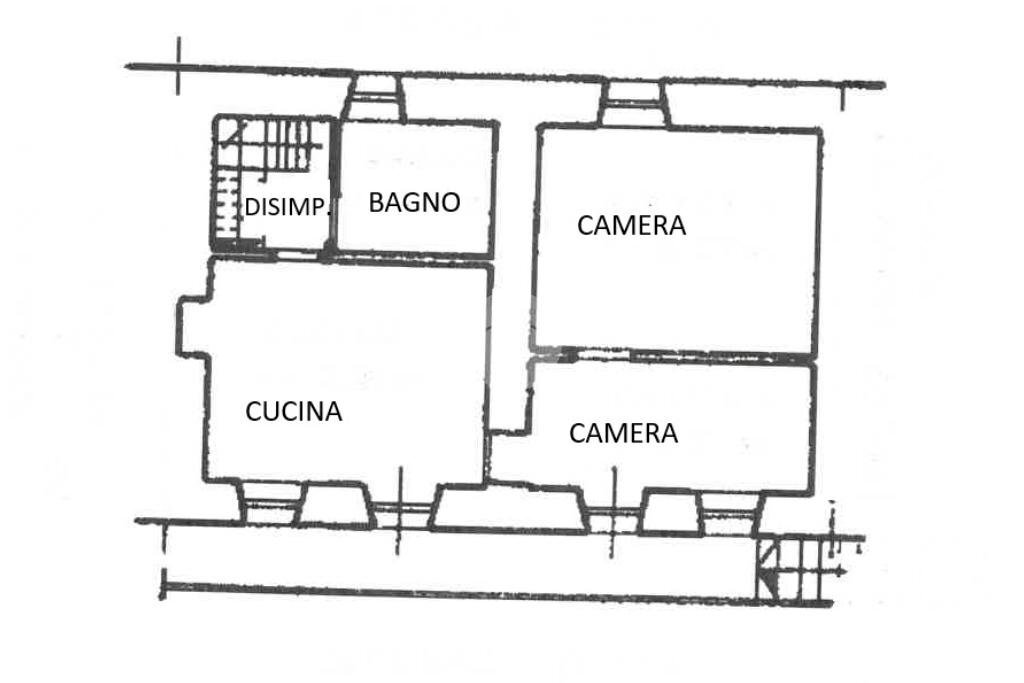 Semi-detached house Via Lungaserra, Barge - floor plans 1