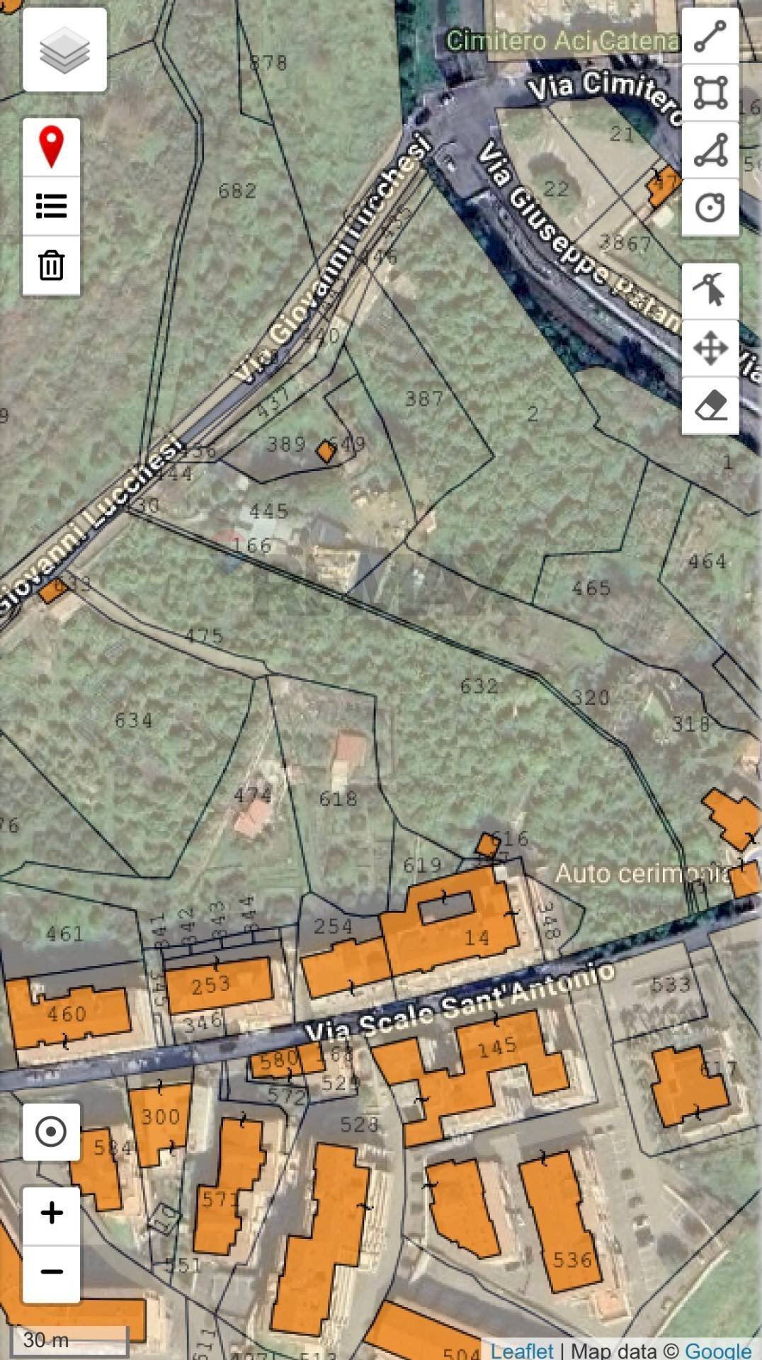Pianta 2D - Terreno agricolo Via Scale Santantonio, Aci Catena - foto 2