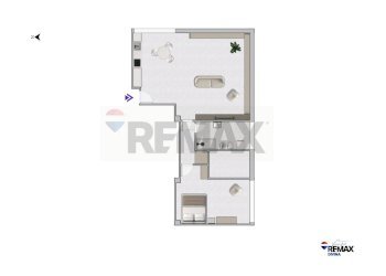 Pianta 2D - Monolocale Via Fratelli Correra
 
13, Caserta - foto 6