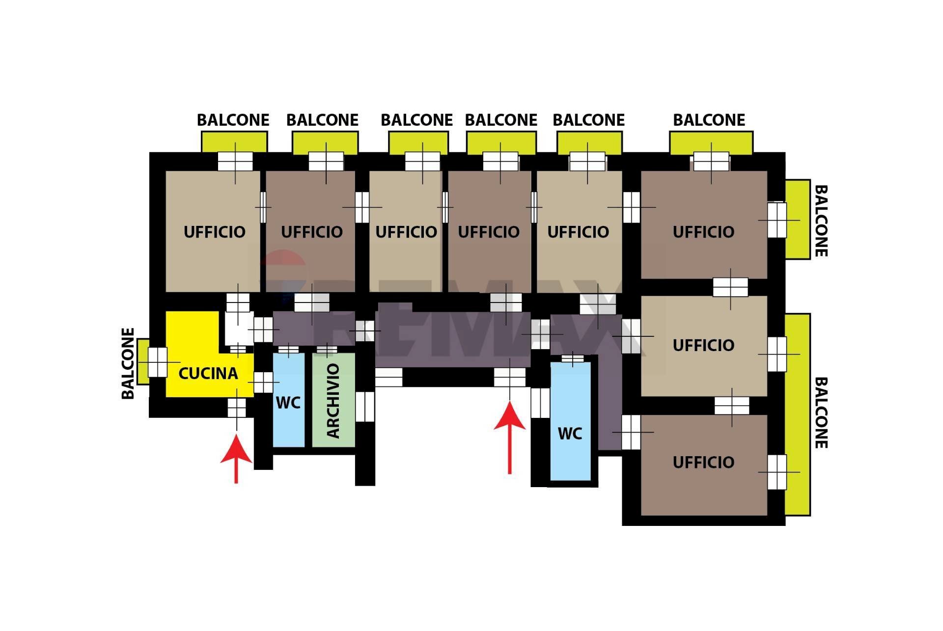 Pianta 2D - Apartment Via Dei Mille, Napoli - floor plans 1
