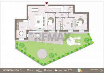 Pianta 2D - Quadrilocale VIA MORALI, Bergamo - foto 2