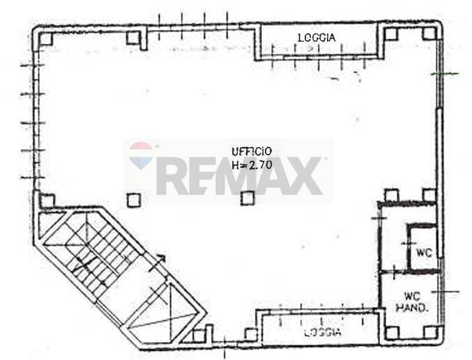 Pianta 2D - Ufficio Via San Leonardo
 
193, Parma - planimetria 1
