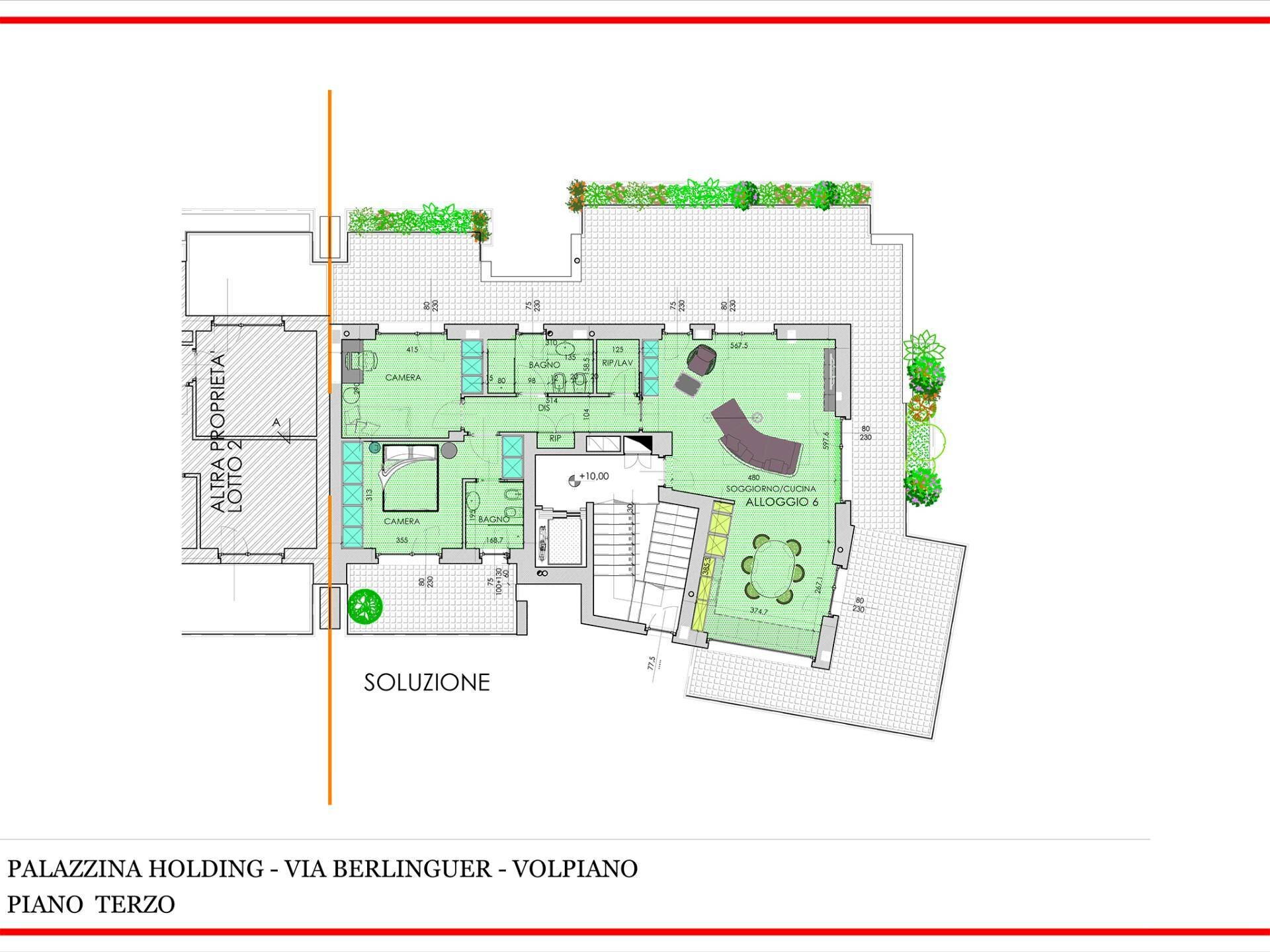 Foto 10 - Attico Via Berlinguer, Volpiano - planimetria 1