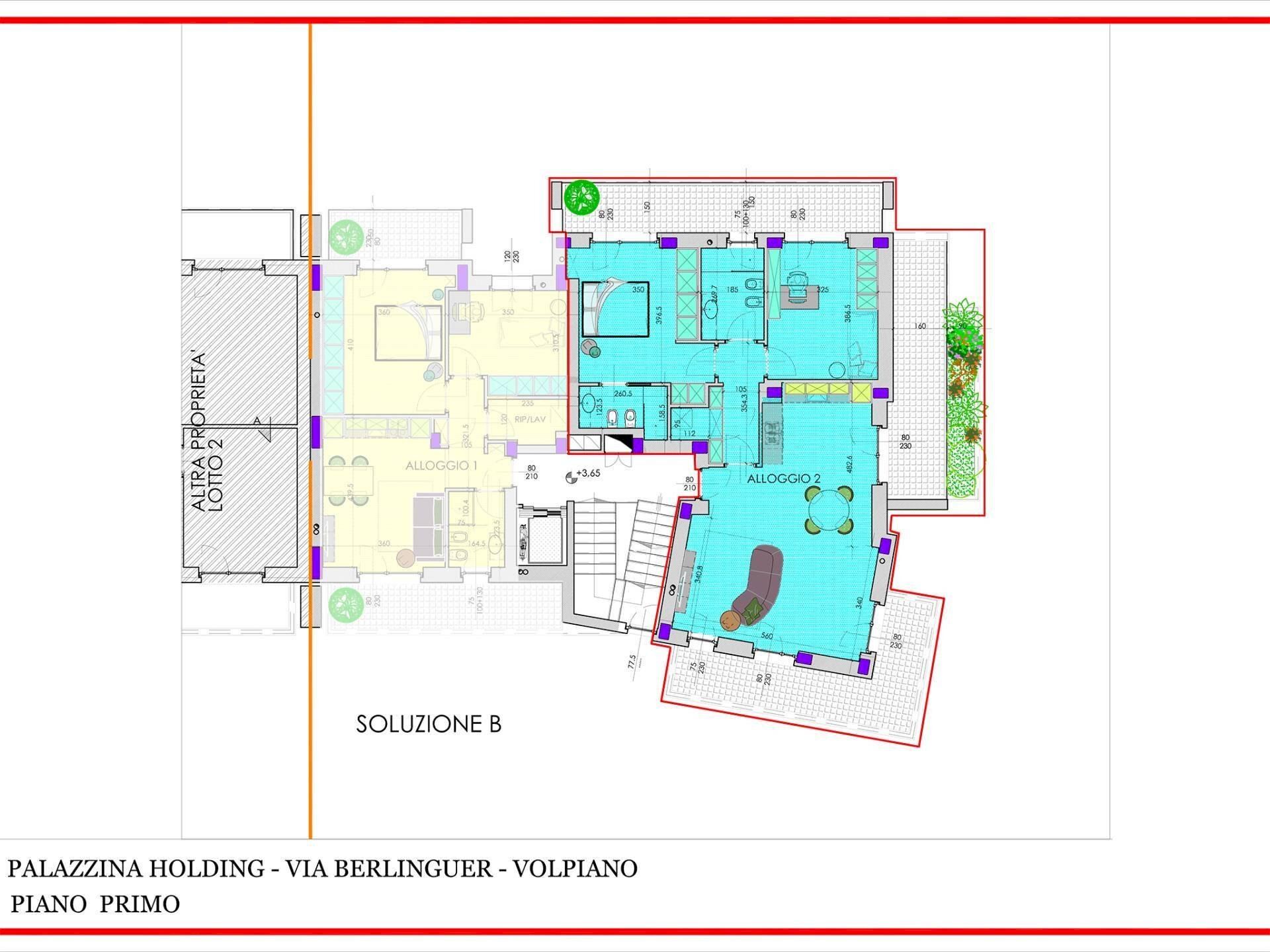 Foto 4 - Quadrilocale Via Berlinguer, Volpiano - planimetria 1