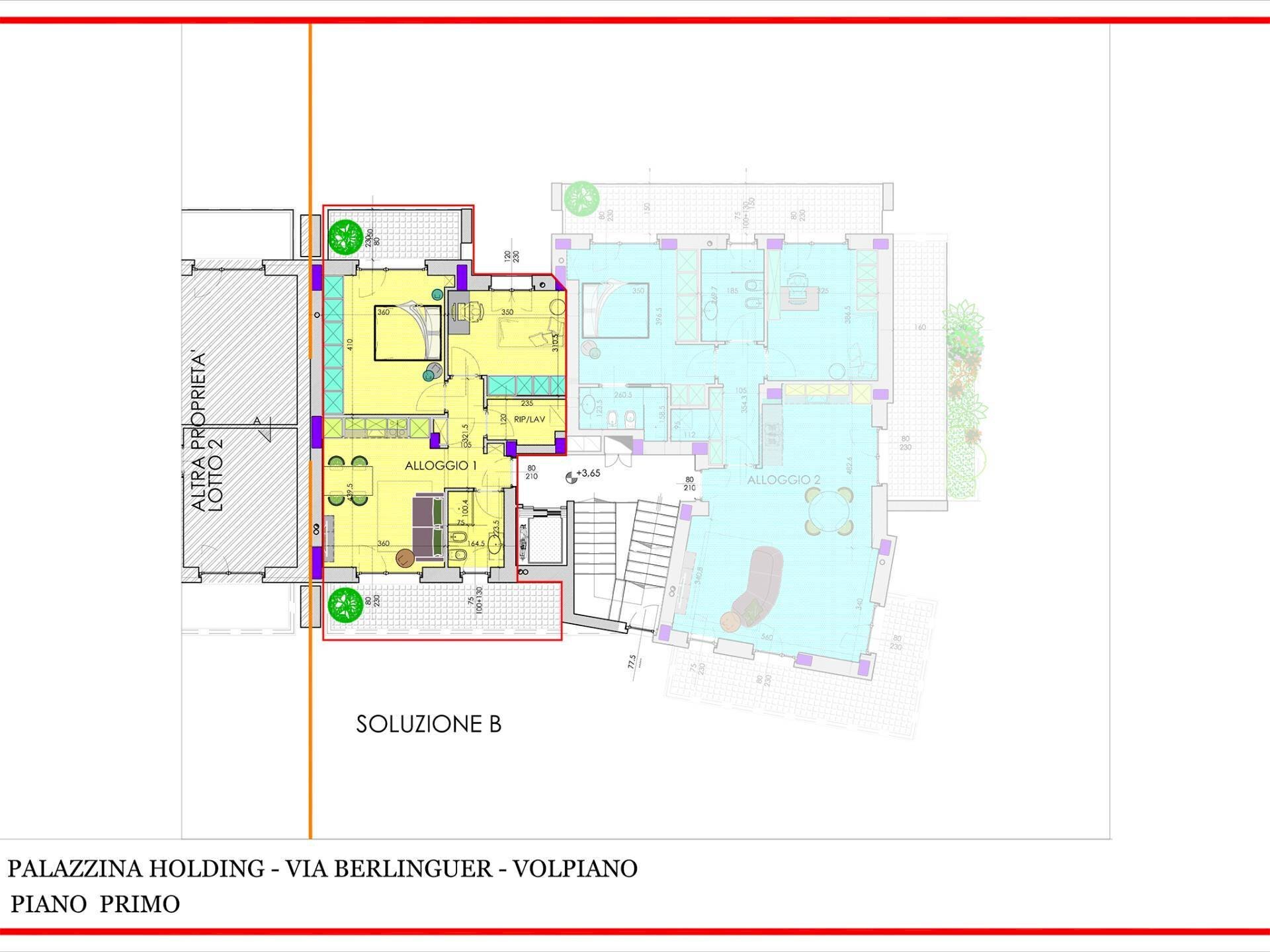 Foto 8 - Trilocale Via Berlinguer, Volpiano - planimetria 1