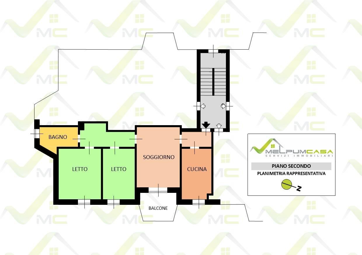 Foto 21 - Three-room apartment VIA S. MARIA BAMBINA
 
6, Melzo - floor plans 1