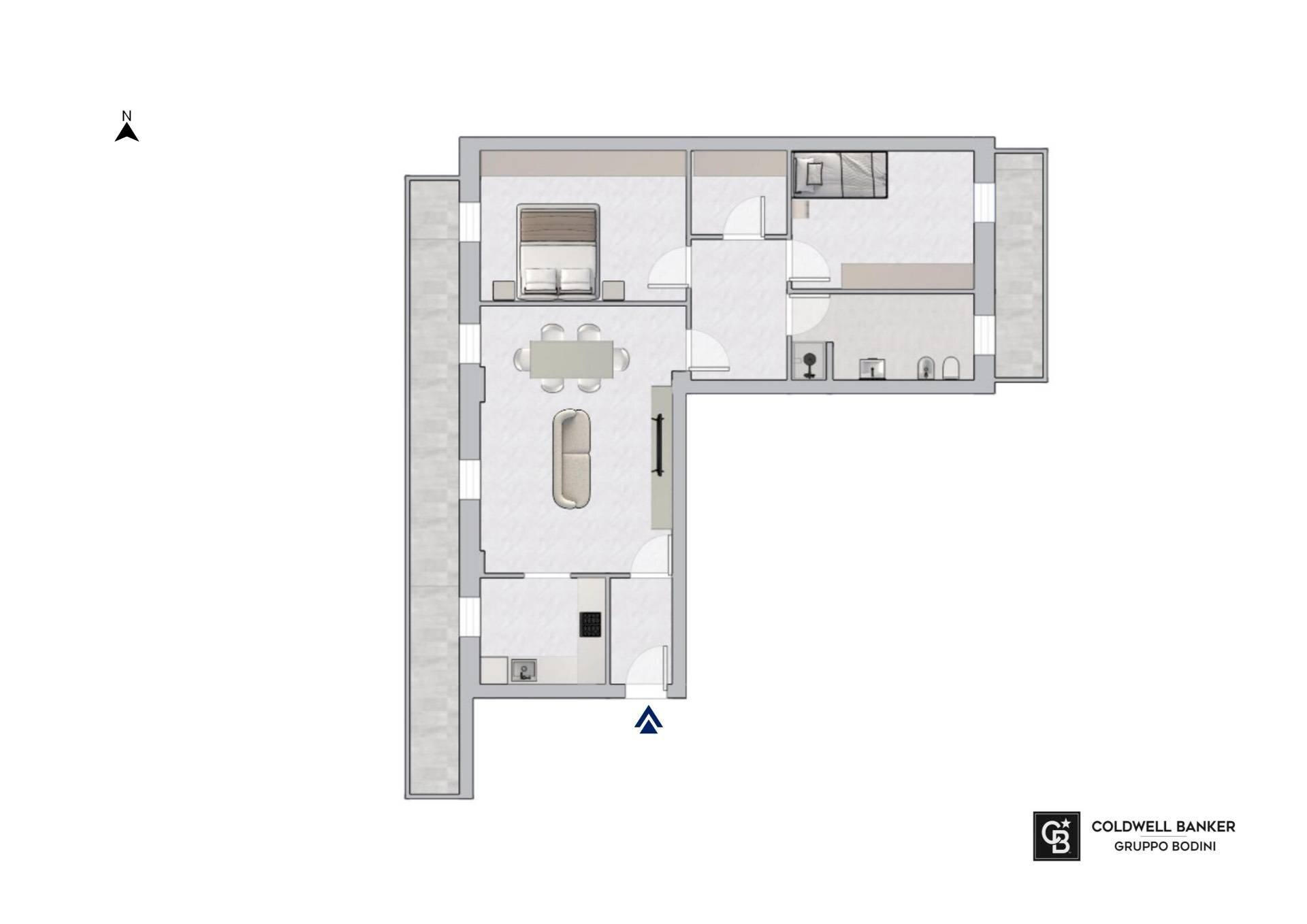 Foto 33 - Trilocale VIA EINAUDI
 
56, Gerenzano - planimetria 1