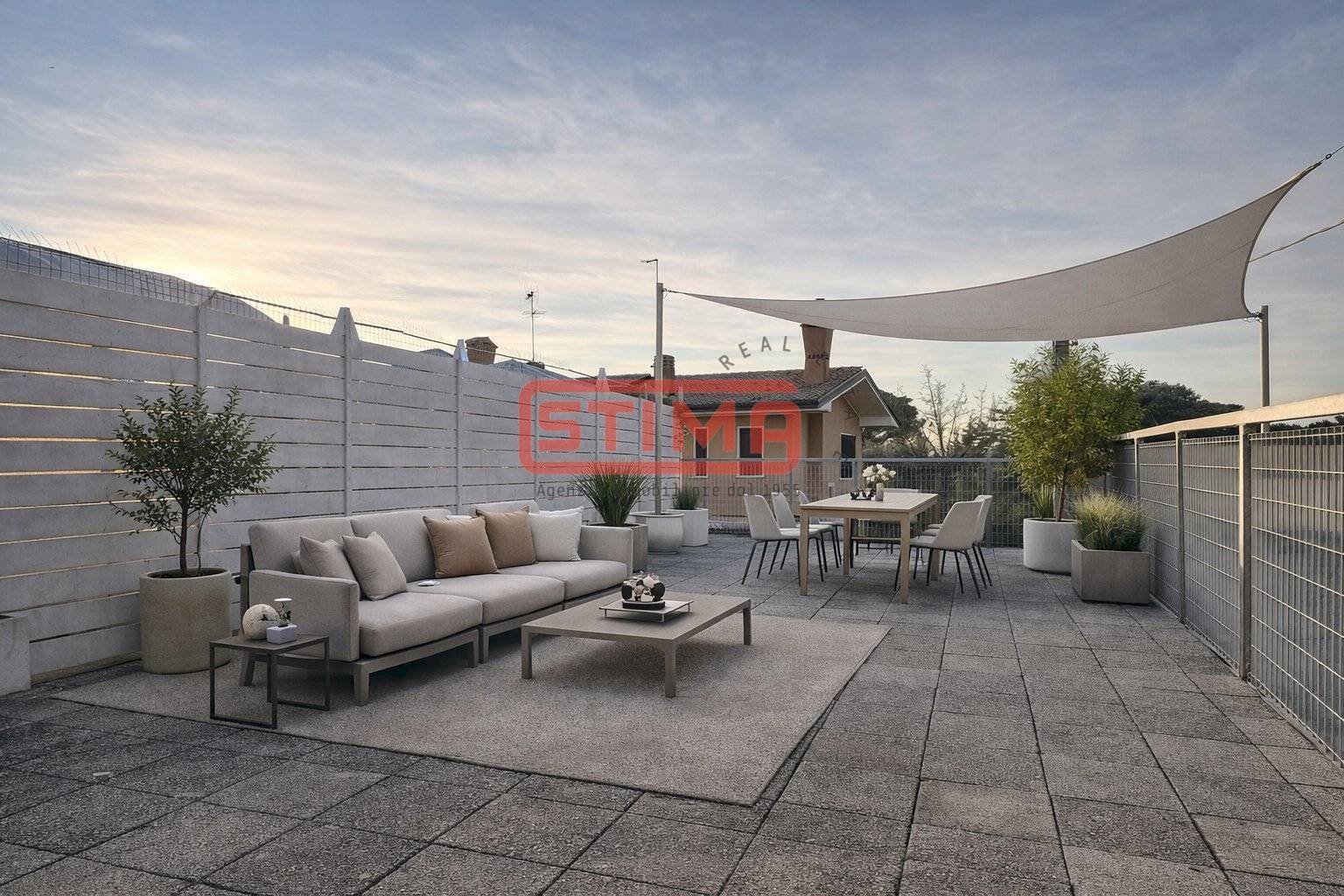 homestaging della terrazza arredata - Quadrilocale Villorba - foto 1