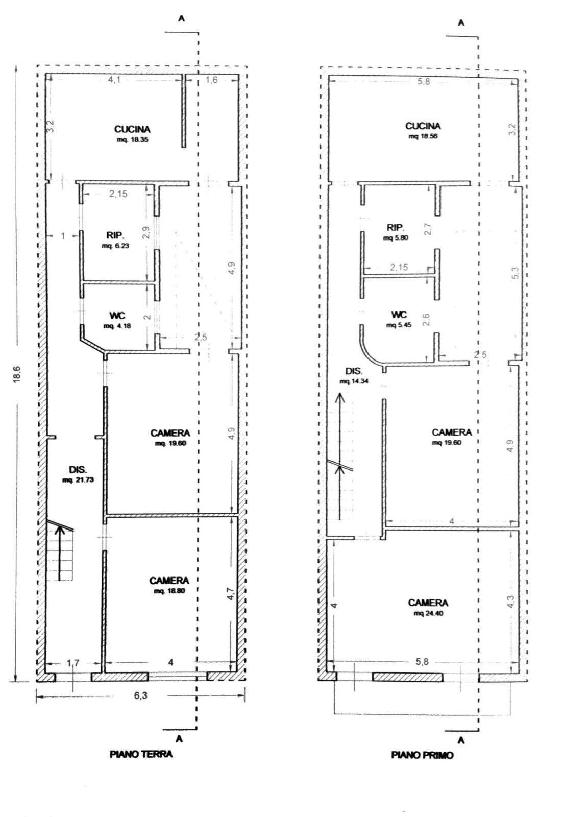 Foto 57 - Casa indipendente via Roma, Canicattini Bagni - planimetria 1