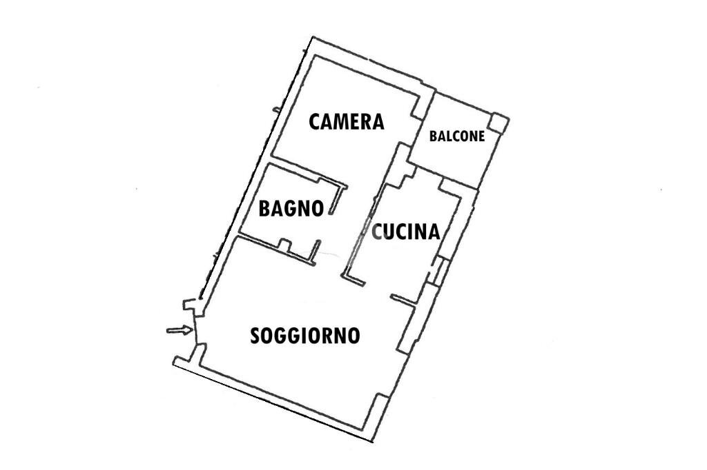 Trilocale Via antica torino, Saluzzo - planimetria 1