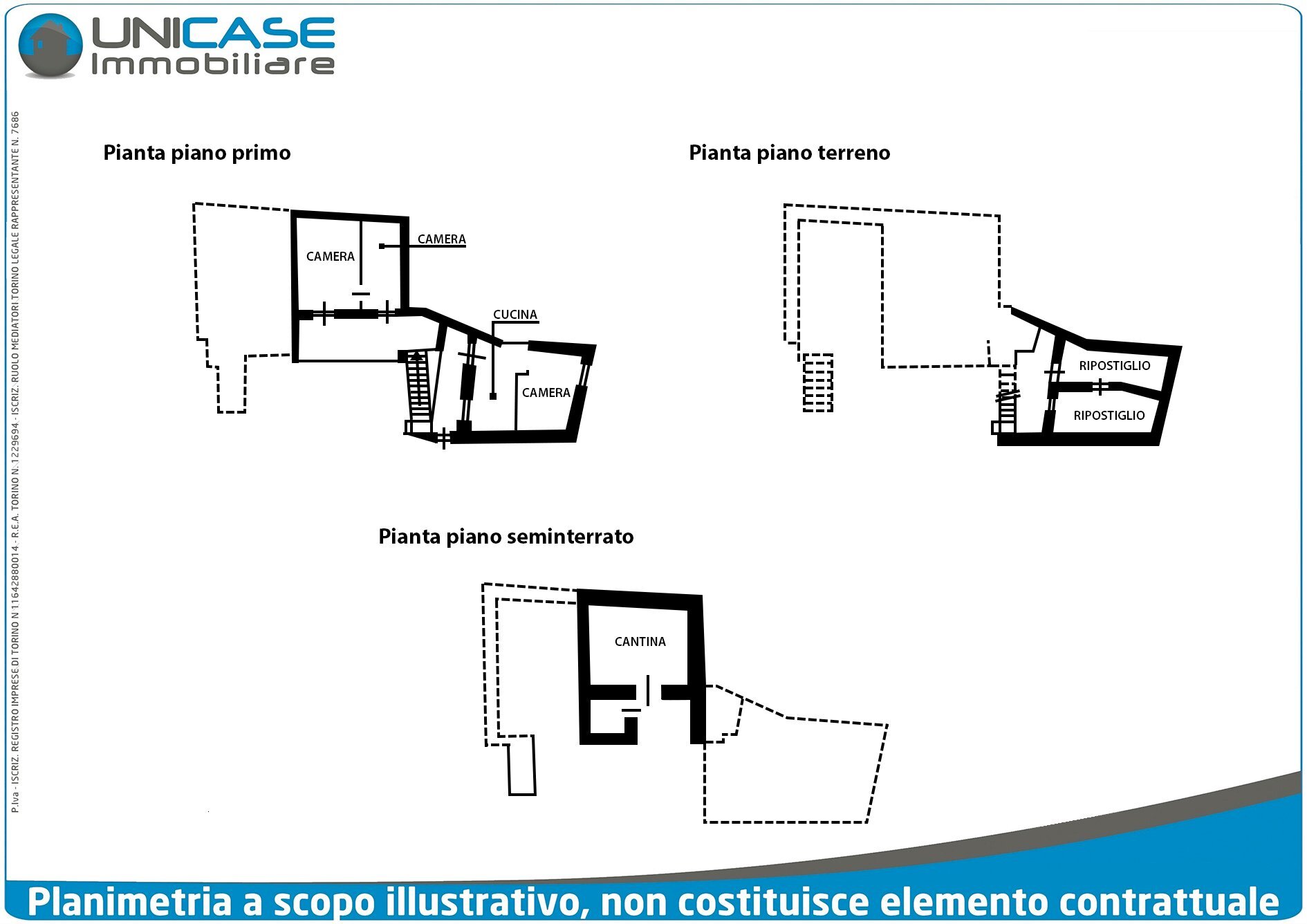 Semi-detached house Località Giovo, 47, Angrogna - floor plans 1