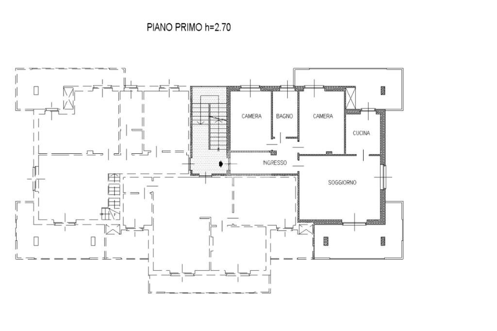 Quadrilocale Via Giosuè Carducci, Giaveno - planimetria 1