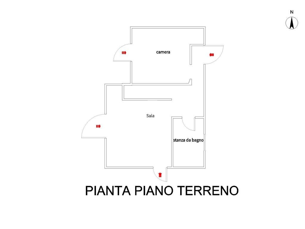Quadrilocale Via Forvilla, Givoletto - planimetria 1