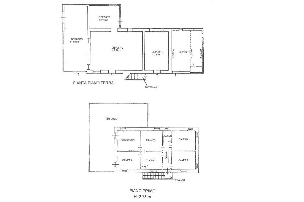 Independent house Via molino venturi, Saludecio - floor plans 1