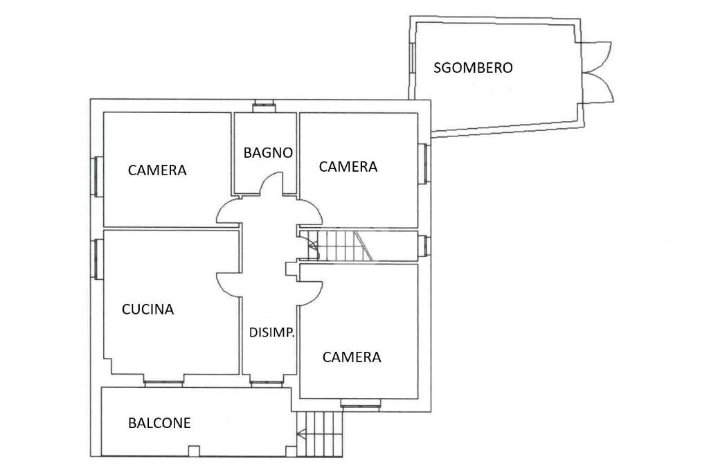 Casa indipendente Via Cuneo, Barge - planimetria 1