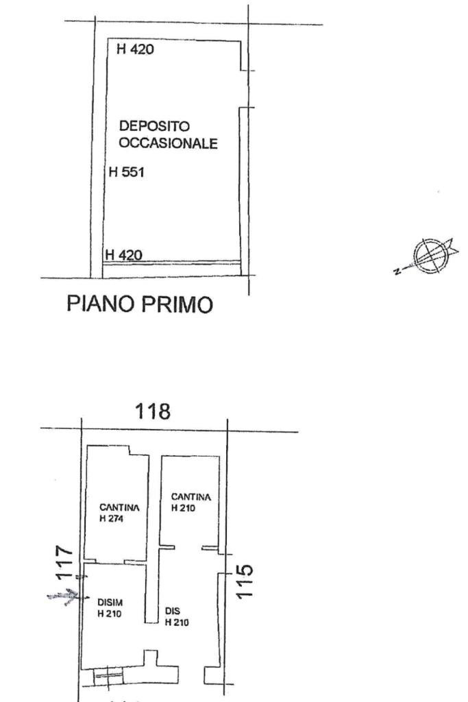 Rustico Str. Case Mazza, Neviano degli Arduini - planimetria 1