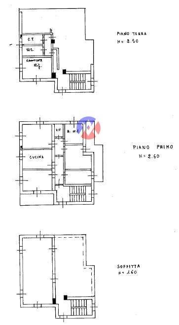 Foto 28 - Semi-detached house Via Focobon
 
6, Falcade - floor plans 1