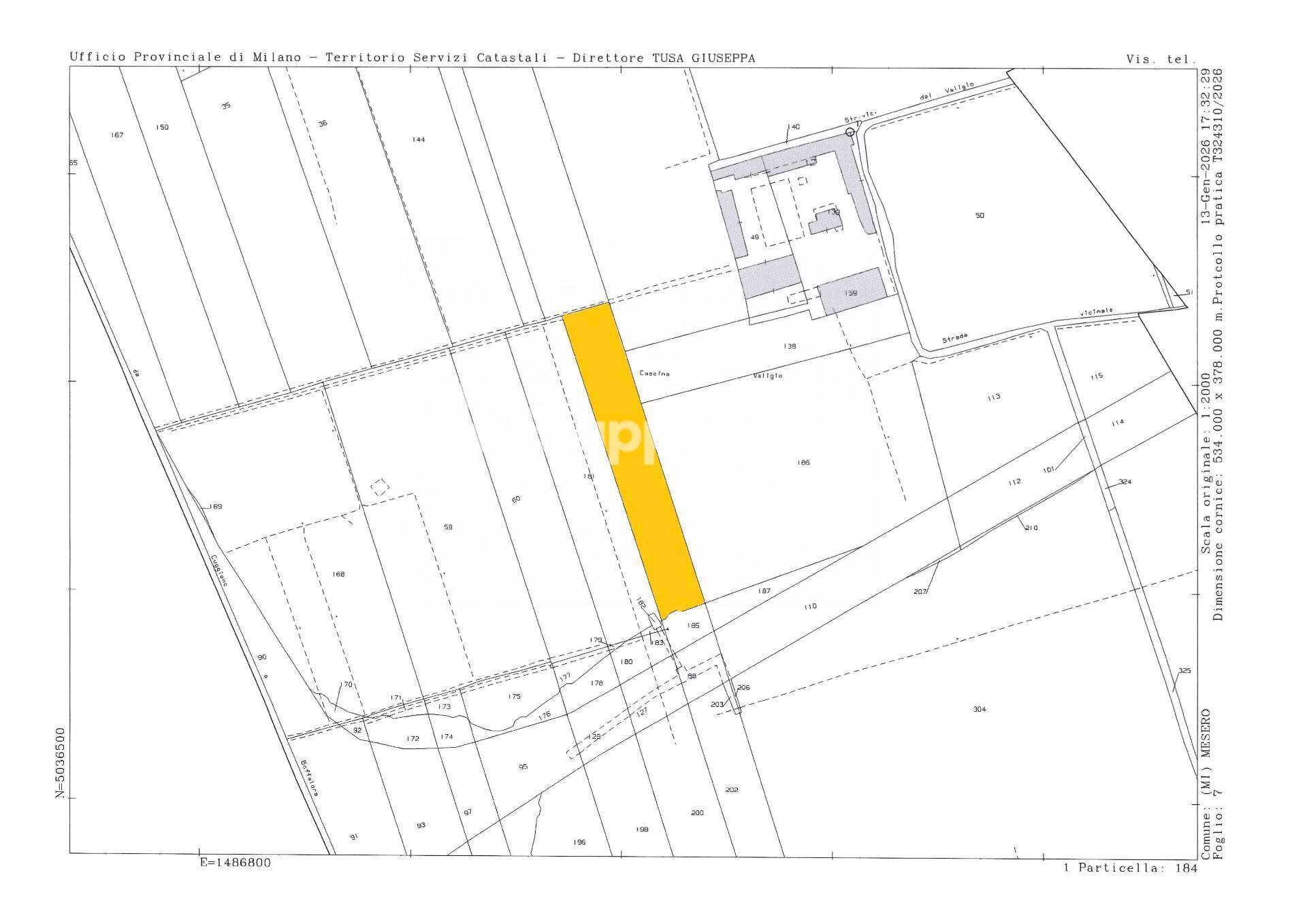 Foto 15 - Agricultural land Via Valigio, Mesero - floor plans 1