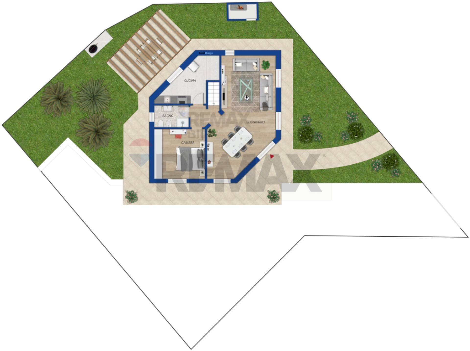 Pianta 2D - Villa Via Monte Marino
 
11, Riano - planimetria 1