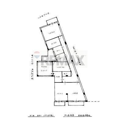 Pianta 2D - Quadrilocale Via dei Vespri
 
96/E, Misterbianco - planimetria 1