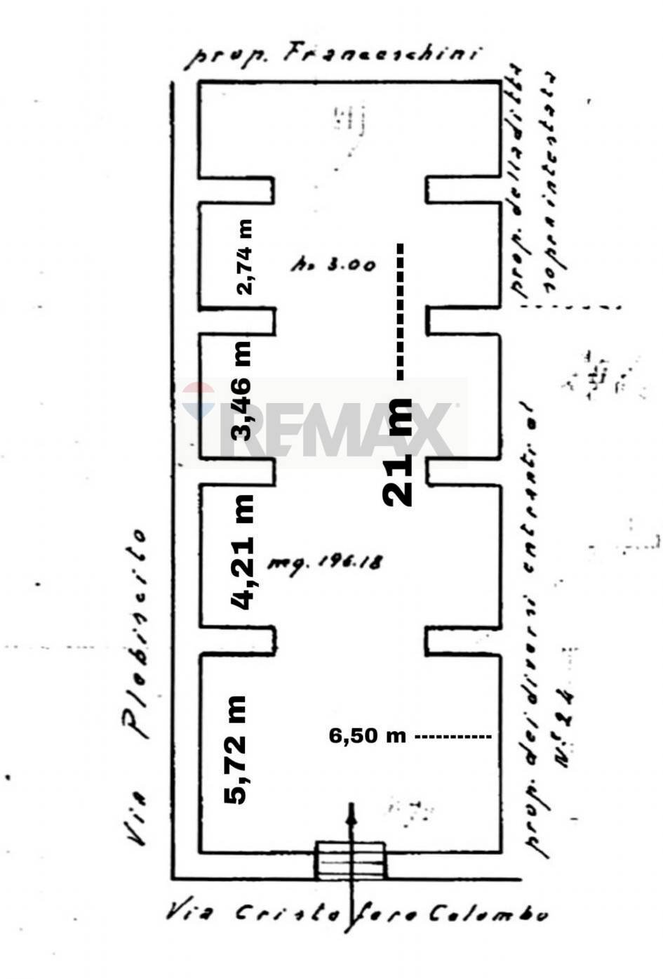 Pianta 2D - Locale Commerciale Via Cristoforo Colombo
 
28, Catania - planimetria 1
