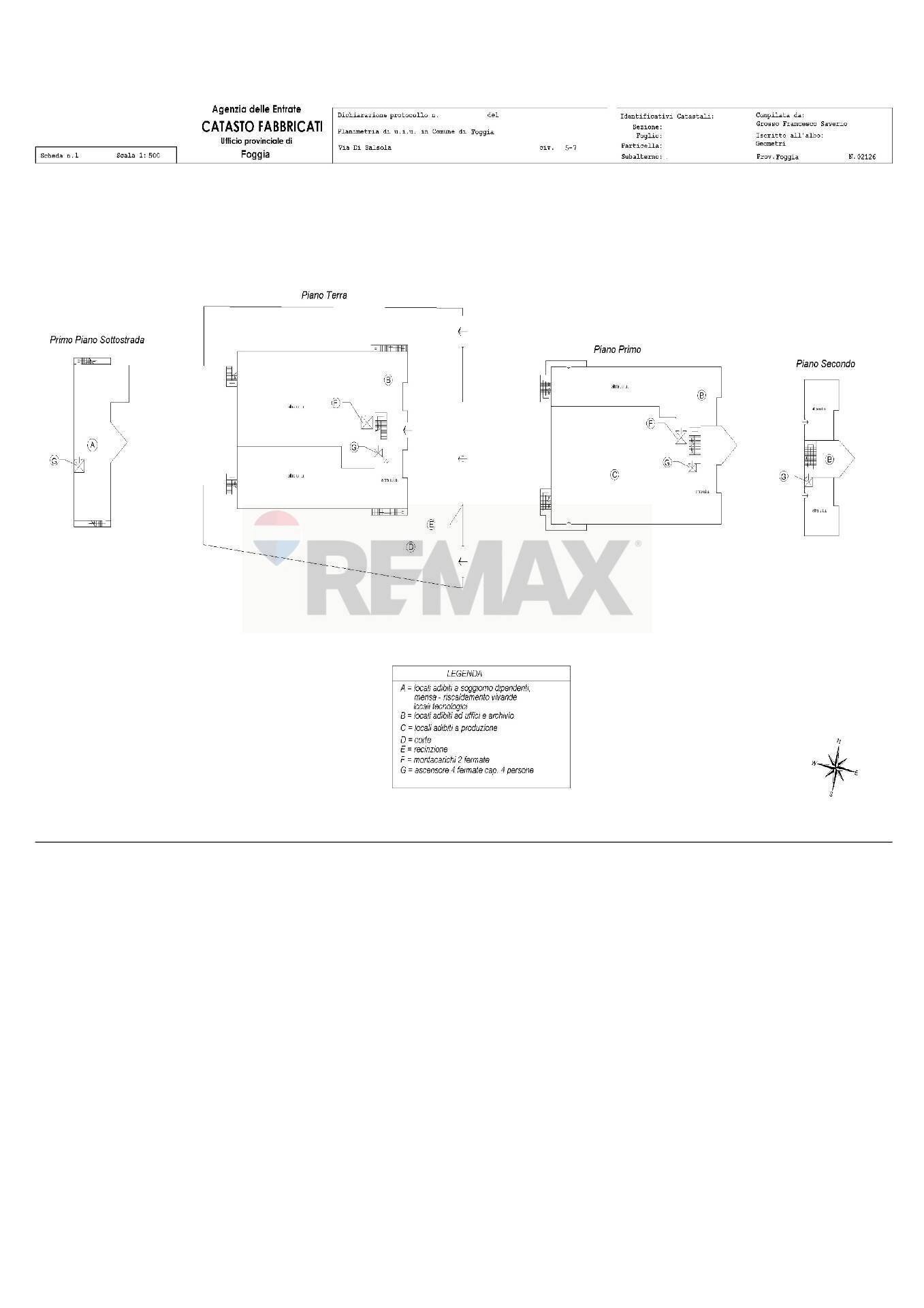 Foto 32 - Capannone Via di Salsola, Foggia - planimetria 1