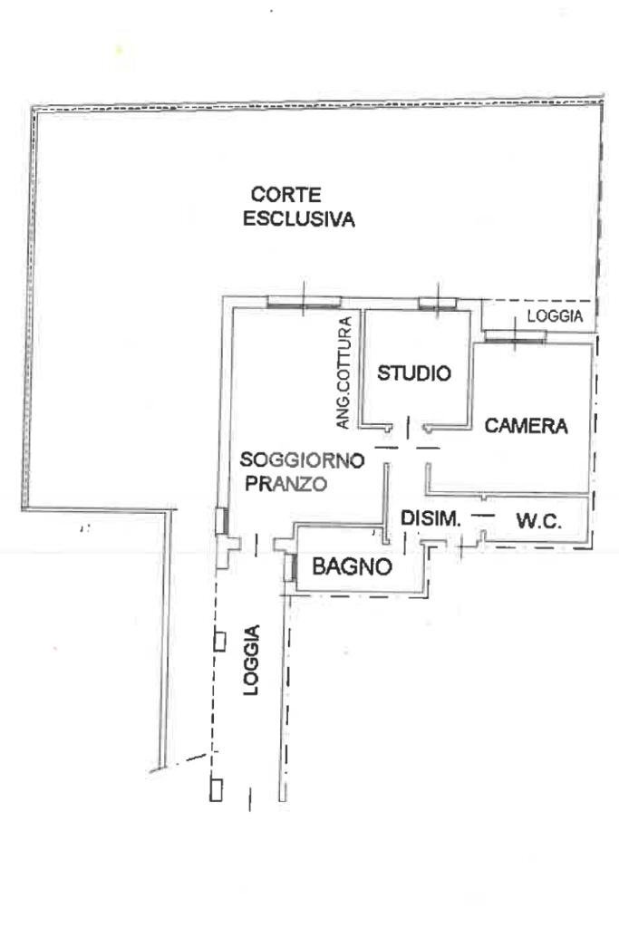 Three-room apartment Via Turchetta, Rimini - floor plans 1