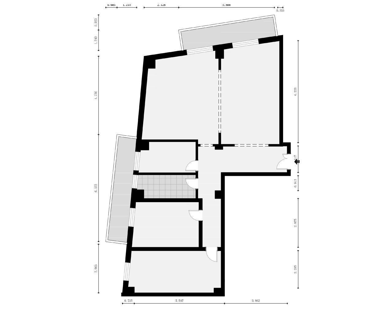 Foto 19 - Trilocale Via Papa Giovanni XXIII
 
20, San Benedetto del Tronto - planimetria 1