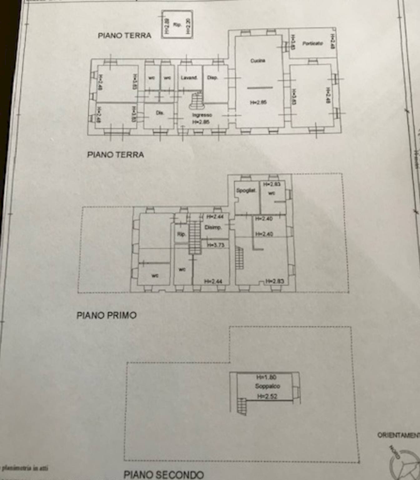 Villa via dei Vasari, Senigallia - floor plans 1